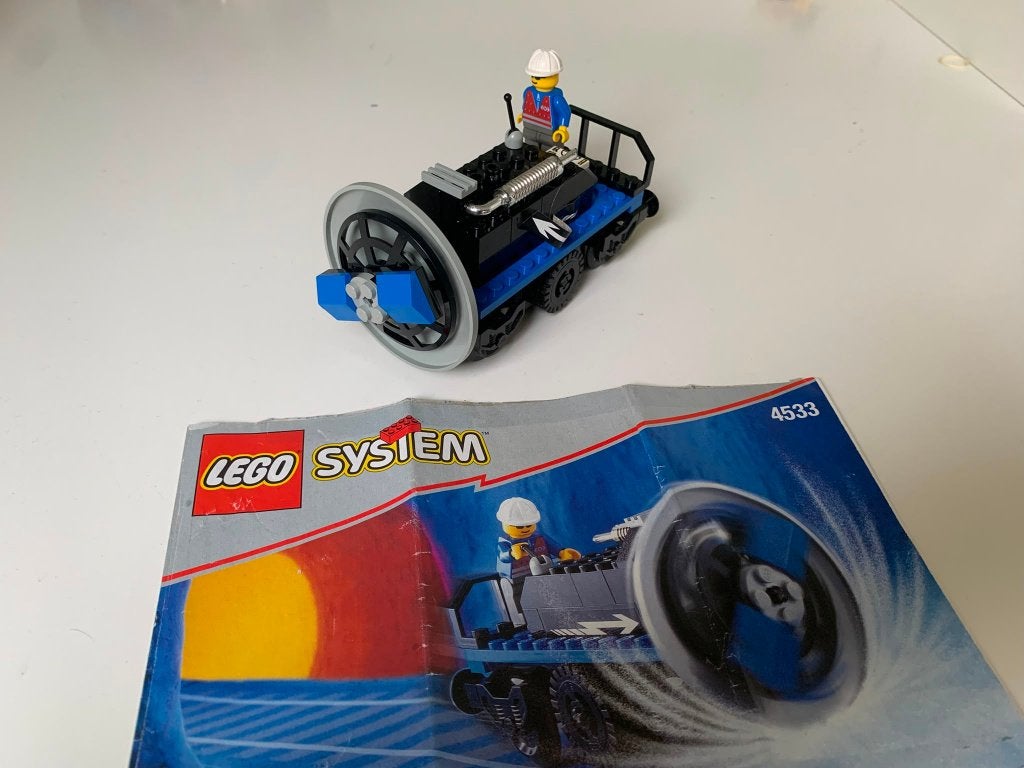 Lego 9v Trains 4533 Train Track Snow Remover, Lego, Ophalen of Verzenden, Compleet, Complete set