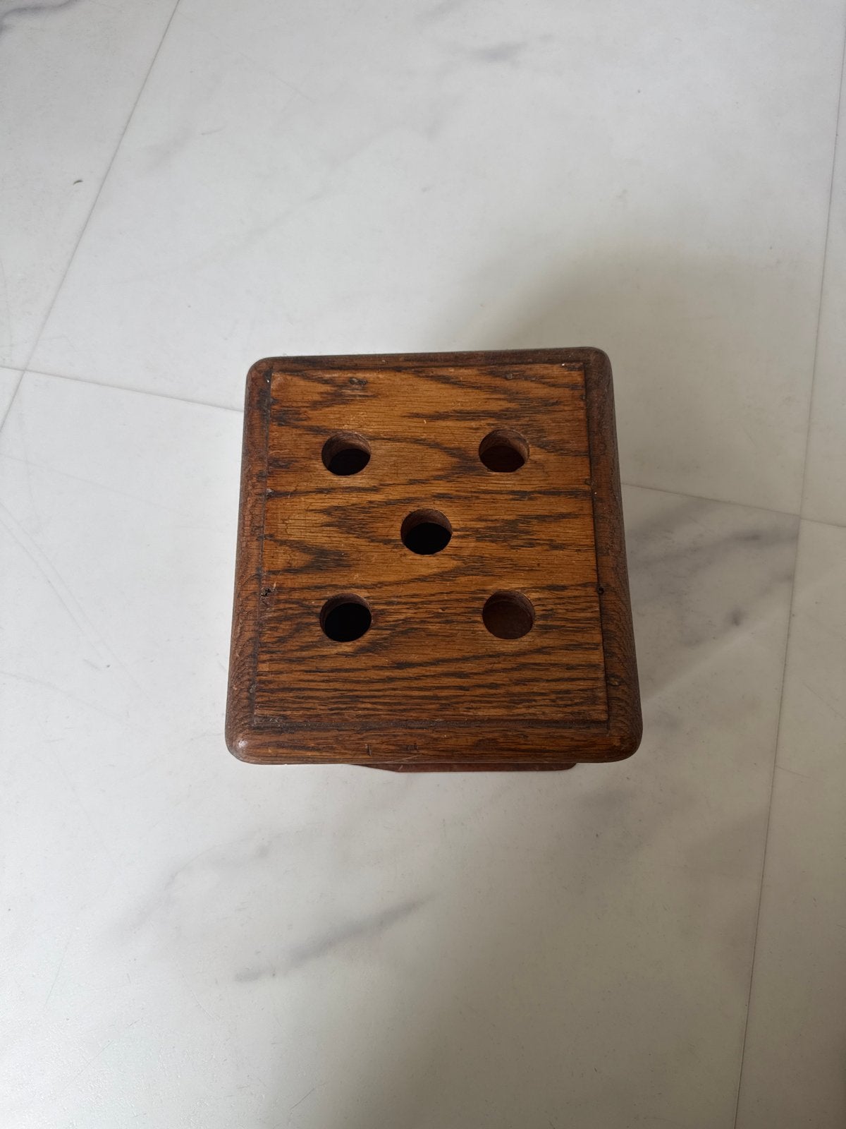 Antieke houten pijpenhouder / opberger, Antiek en Kunst, Ophalen of Verzenden