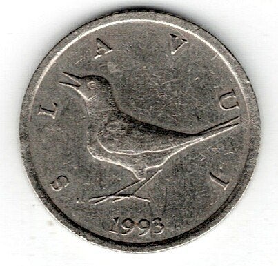 26-1632 Kroatie 1 kuna 1993, Verzenden, Overige landen, Losse munt