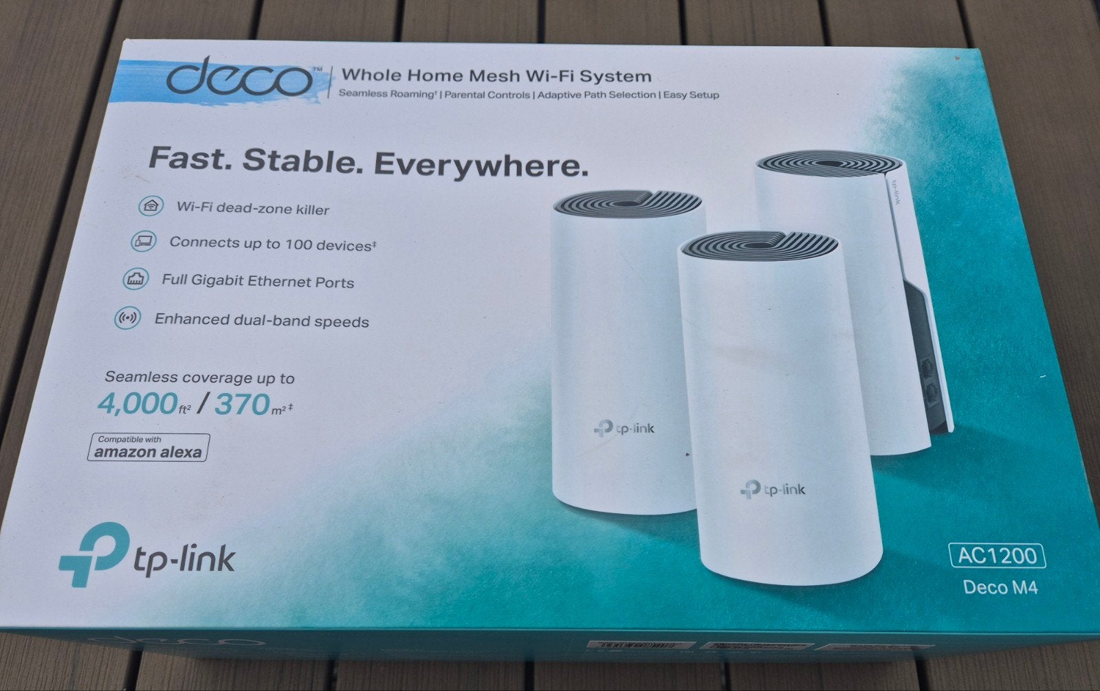 TP-Link Deco M4 AC1200 Home Mesh Wi-Fi Systeem (3-pack), Ophalen of Verzenden, Zo goed als nieuw, Router, TP-Link