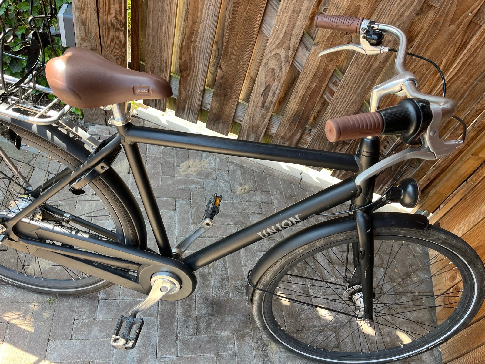 Union Transportfiets Zwart, Fietsen en Brommers, Fietsen | Heren | Herenfietsen, Gebruikt, Overige merken, 53 tot 57 cm, Versnellingen