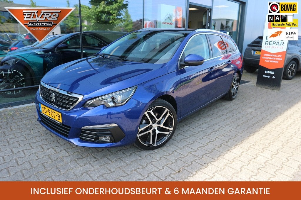 Peugeot 308 SW 1.2 PureTech Blue Lease Premium AUTOMAAT NAVI, Auto's, Peugeot, Gebruikt, 1199 cc, Met garantie (alle), Origineel Nederlands