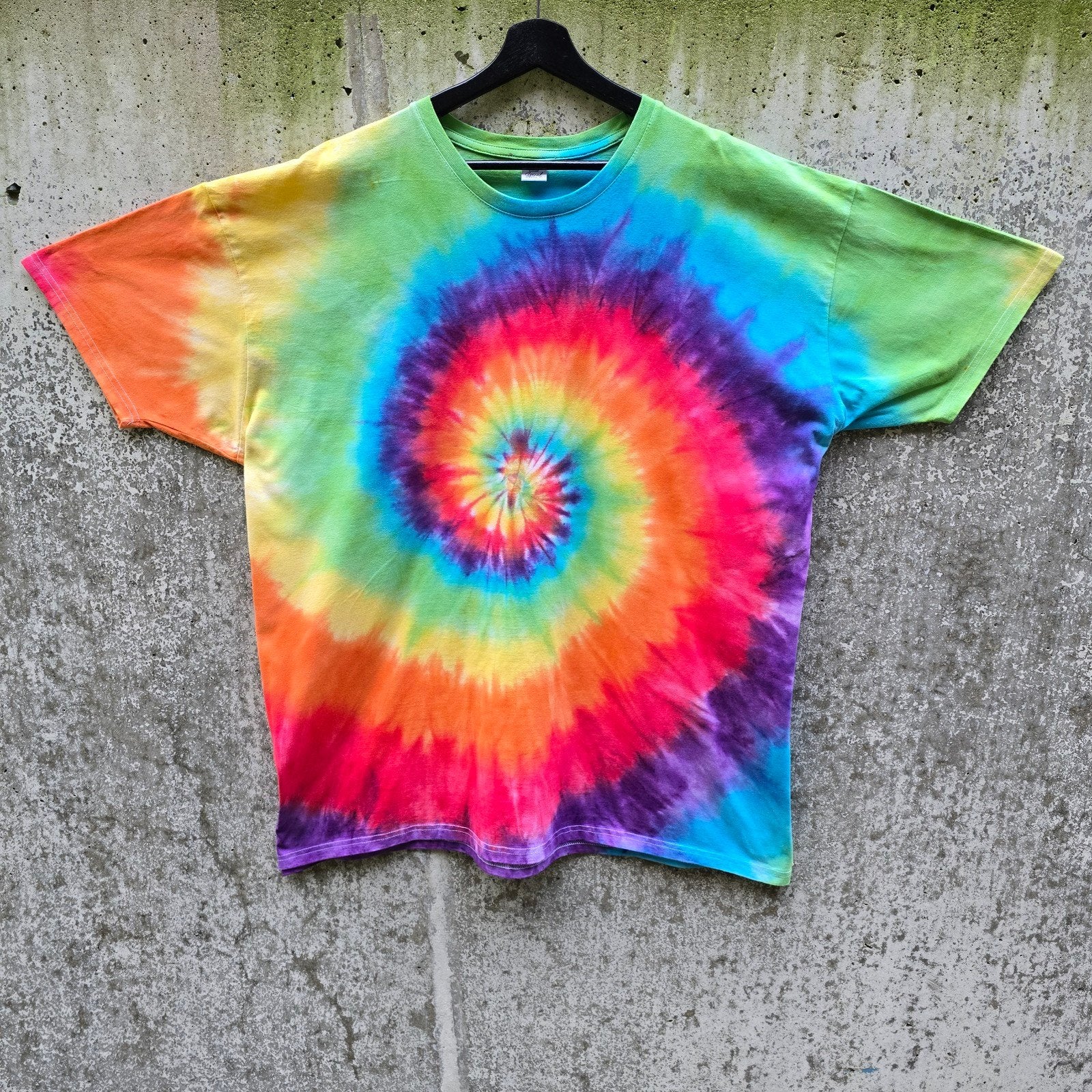 Regenboog spiral tie dye zomer t-shirt unisex maat 5XL, Kleding | Heren, Grote Maten, Overige kleuren, Spiral Creaties, Shirt