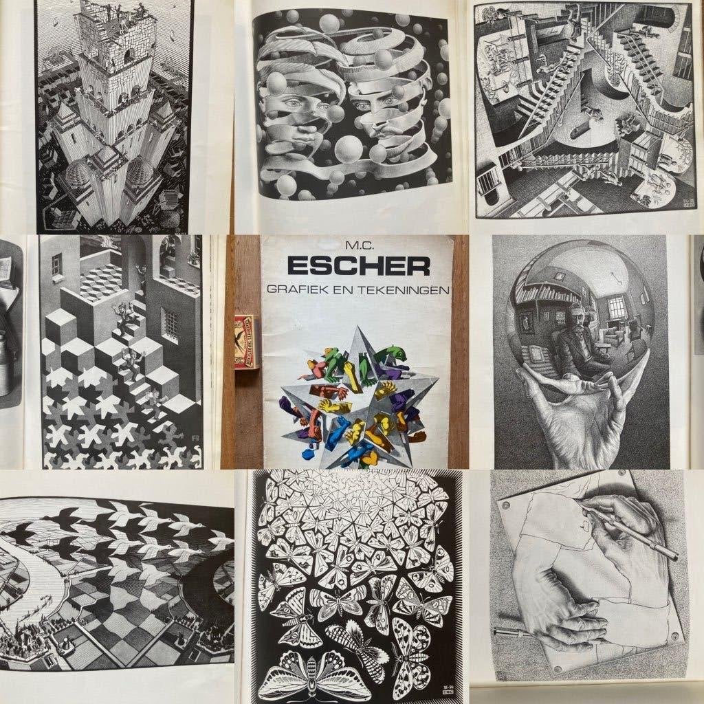 M C Escher boek grafiek tekeningen grafisch kunstenaar, Ophalen of Verzenden, Gelezen, Grafische vormgeving, M.C. Escher