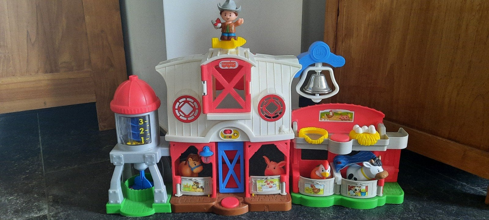 Fisher Price boerderij met dieren en geluid, Ophalen of Verzenden, Gebruikt, Speelset