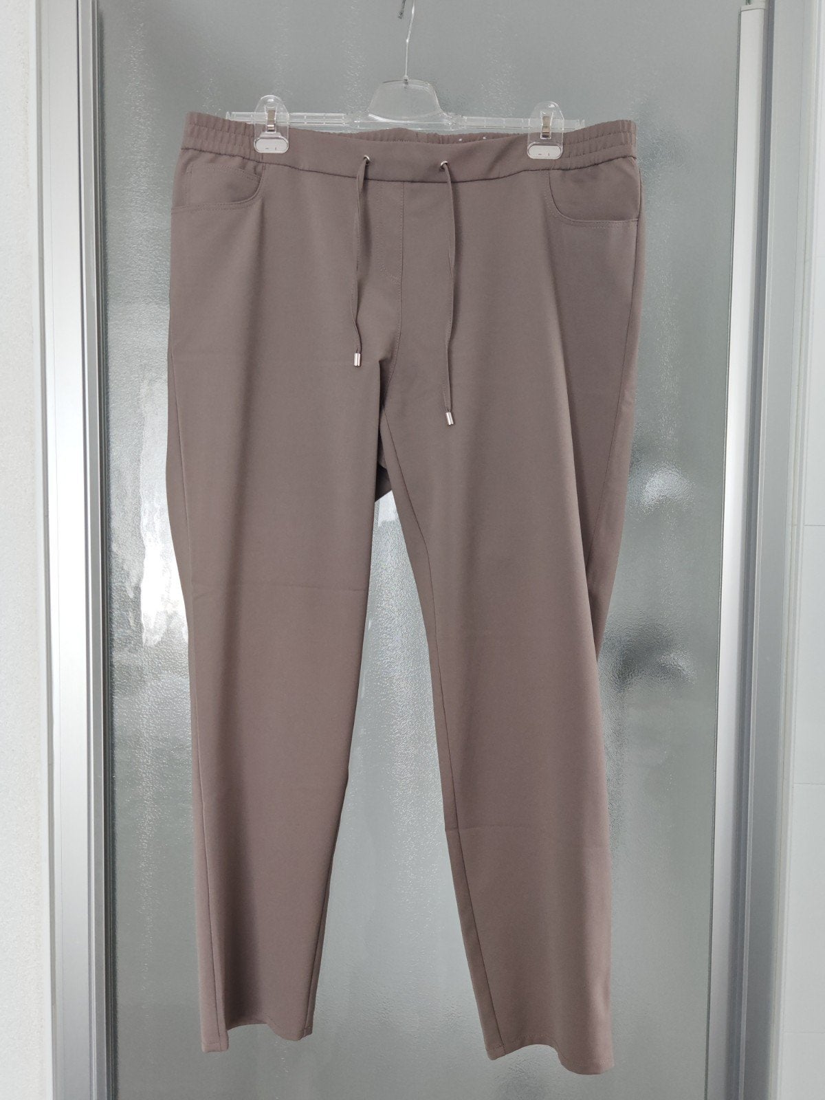 Broek Frank Walder Brenda taupe maat 50, Bruin, Maat 46/48 (XL) of groter, Ophalen of Verzenden, Zo goed als nieuw