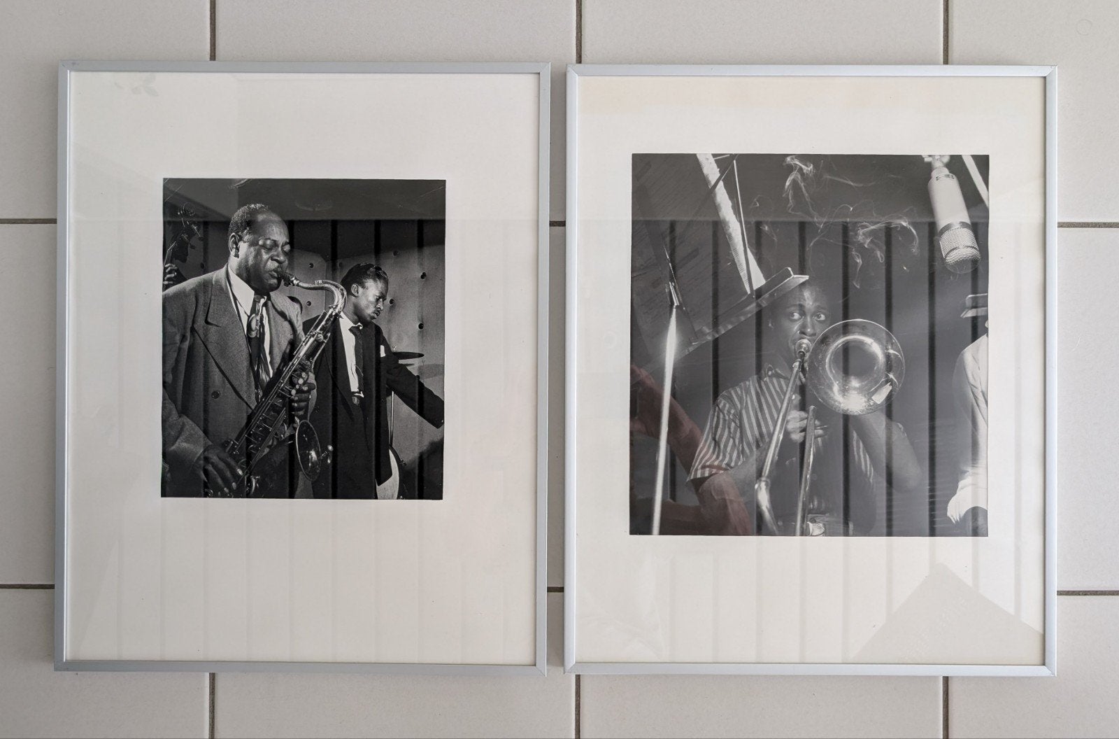 18 wissellijsten met Jazz legendes 40x50cm RVSkleur, Ophalen