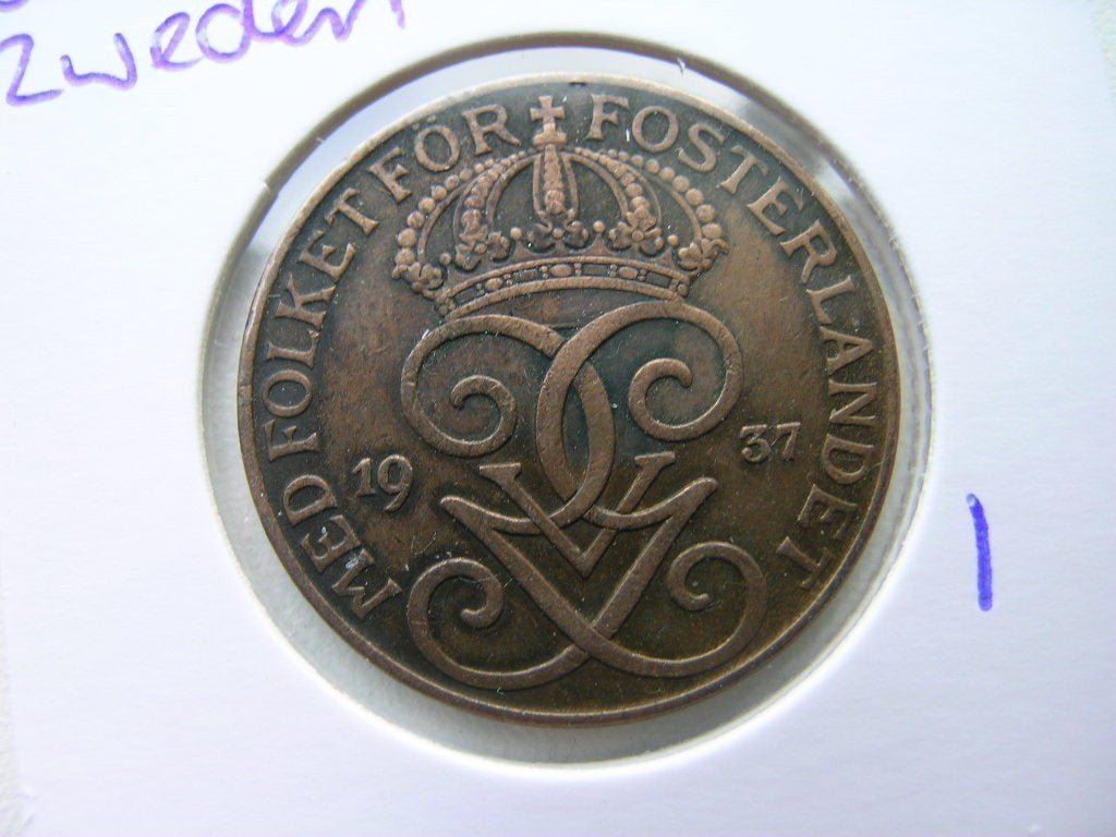 5 Ore 1937 Zweden, Postzegels en Munten, Ophalen of Verzenden, Overige landen, Losse munt