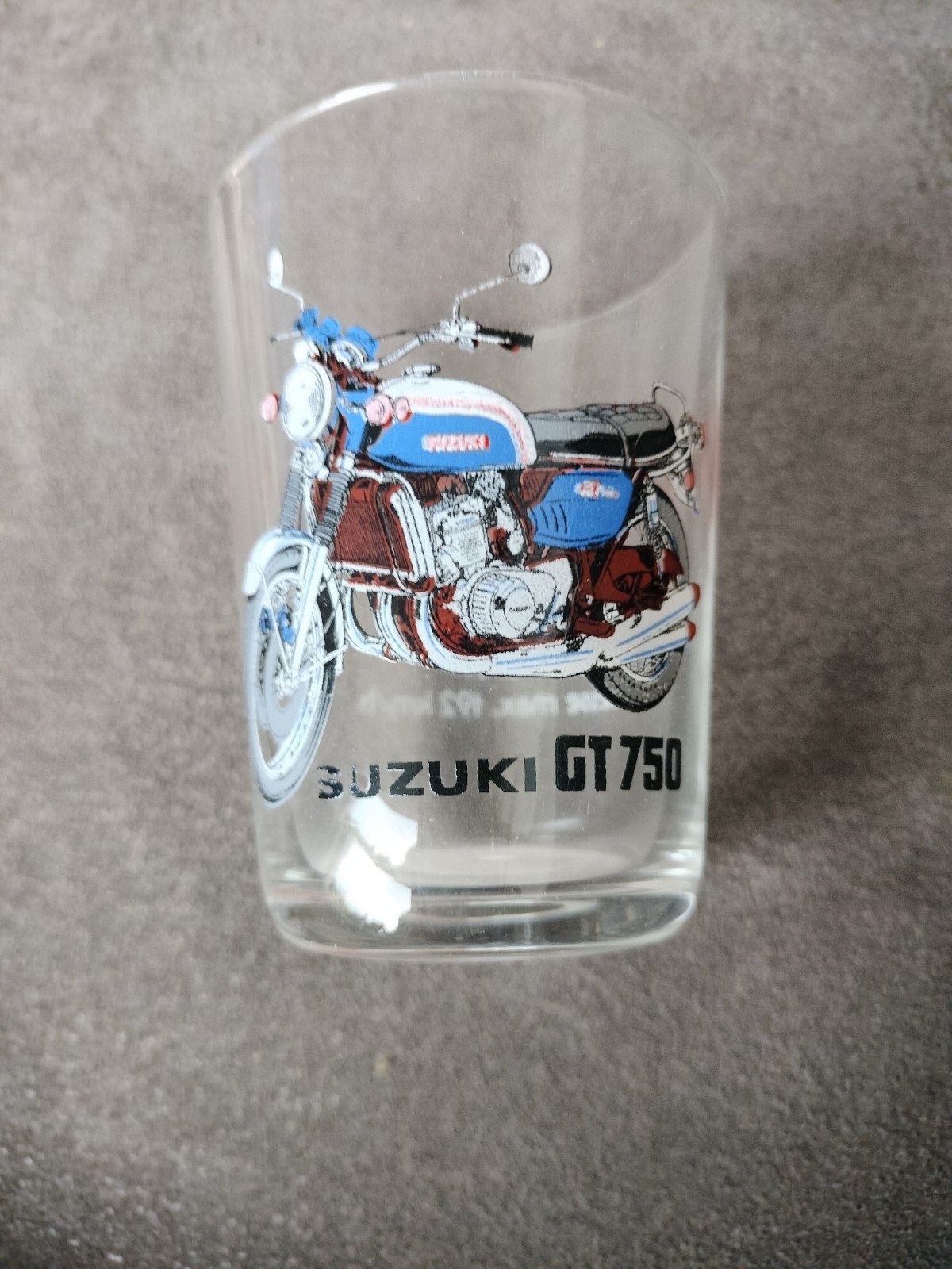 Set van 4 vintage motorfiets glazen, Verzamelen, Ophalen of Verzenden, Gebruikt, Motoren
