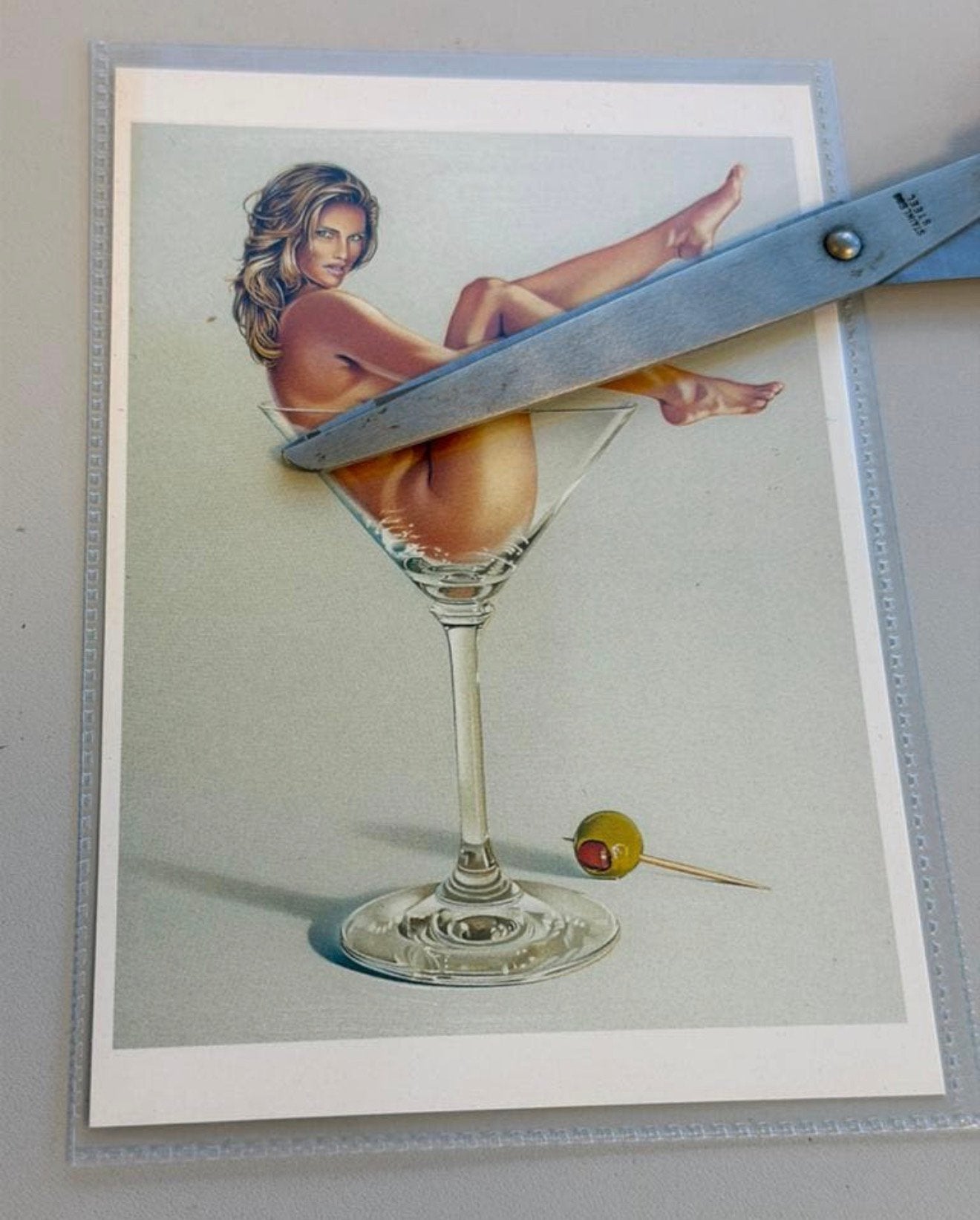 Mel Ramos Martini Miss Kunst Ansichtkaart Nieuw postkaart, Ophalen of Verzenden, Ongelopen, Cultuur en Media