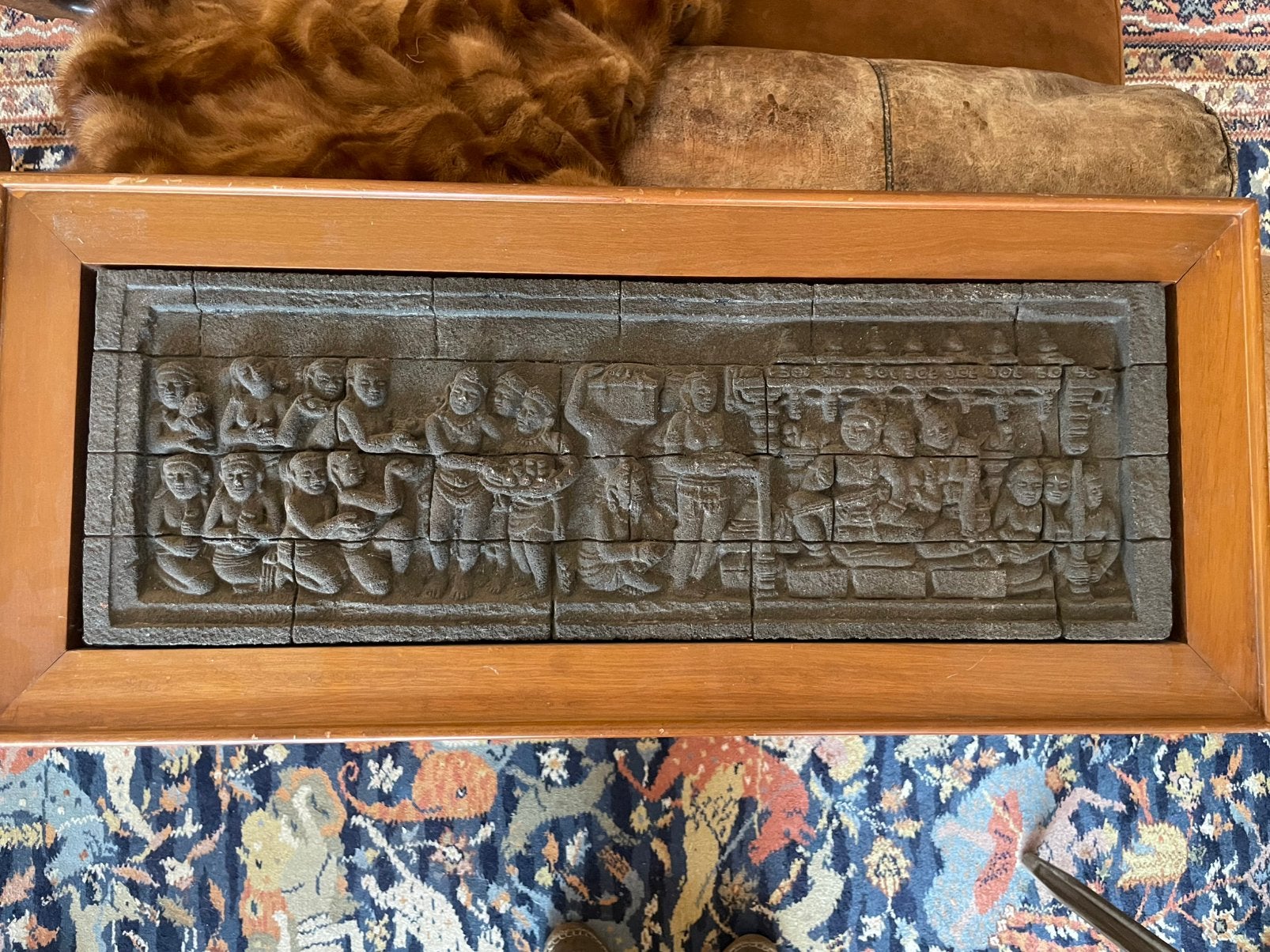 Plaquette Borubudur temple, Ophalen of Verzenden