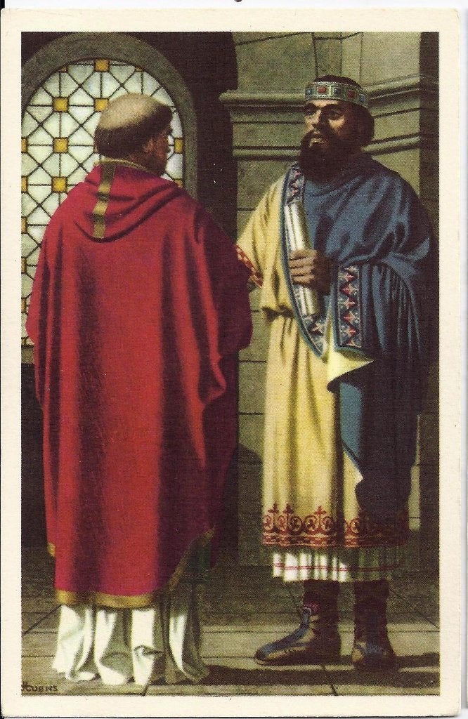 K4209 Gelopen - kaart Bruno van Keulen en Otto 1, Ophalen of Verzenden, Voor 1920, Gelopen