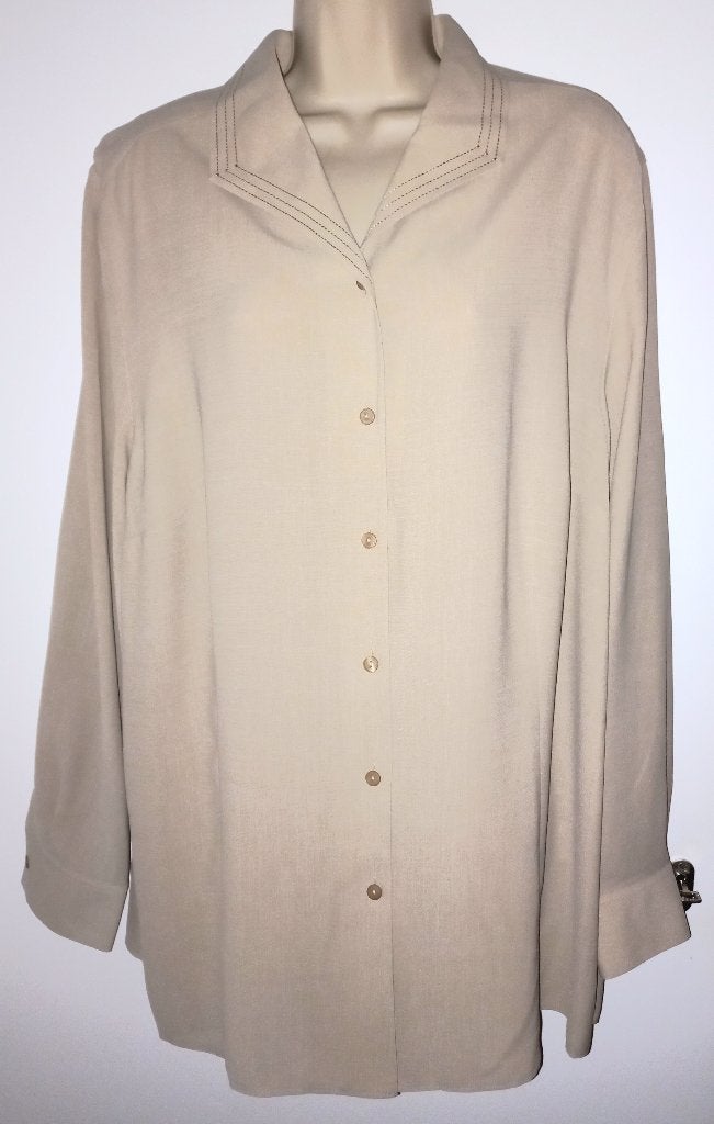 Erfo blouse maat 50, Kleding | Dames, Ophalen of Verzenden, Nieuw, Beige, Blouse of Tuniek