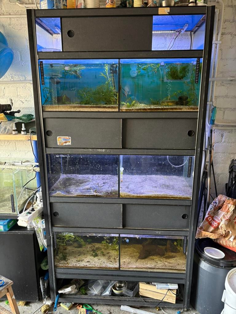Aquariumstelling / kweekstelling, Ophalen, Pomp, Zo goed als nieuw, Leeg aquarium