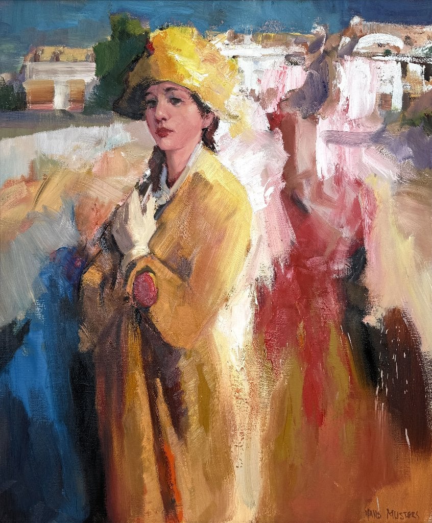 601. Olieverfschilderij, Hans Musters, 21e eeuw, Ophalen of Verzenden