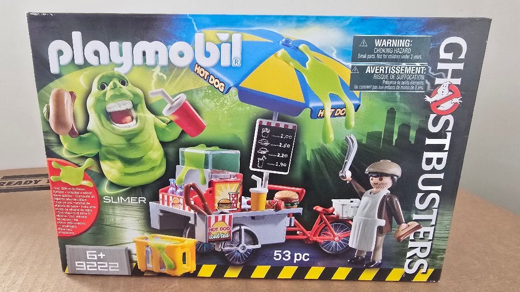 Playmobil 9222 Ghostbusters Slimer hotdogkraam nieuw in doos, Complete set, Nieuw, Ophalen of Verzenden, Figuren