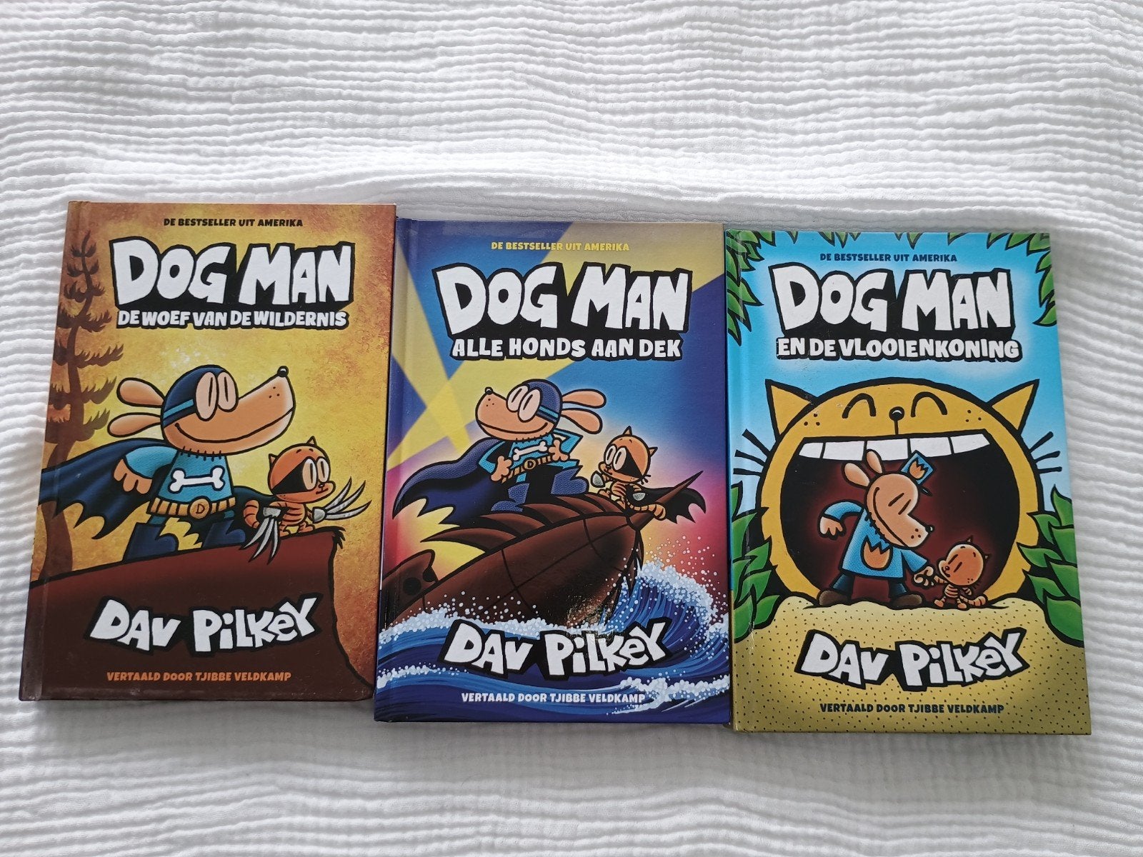Dogman drie boeken uit de serie, Ophalen of Verzenden, Zo goed als nieuw, Dav Pilkey, Fictie algemeen