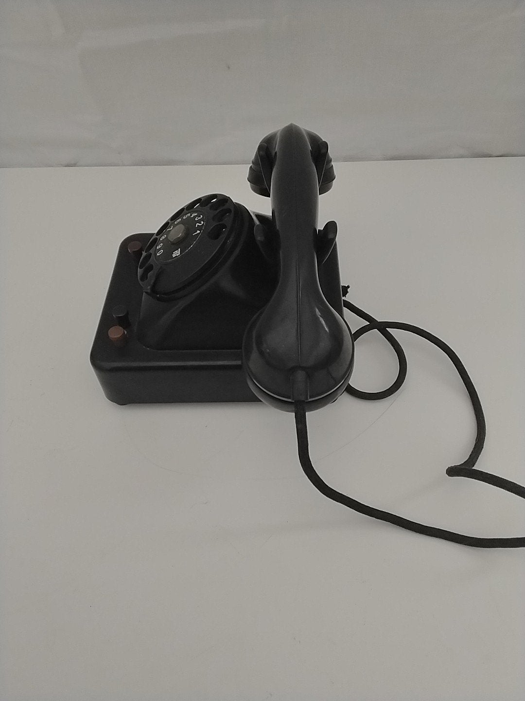 Vintage Bakelieten Telefoon met Draaischijf - Jaren '50, Ophalen of Verzenden, Gebruikt, Met draaischijf