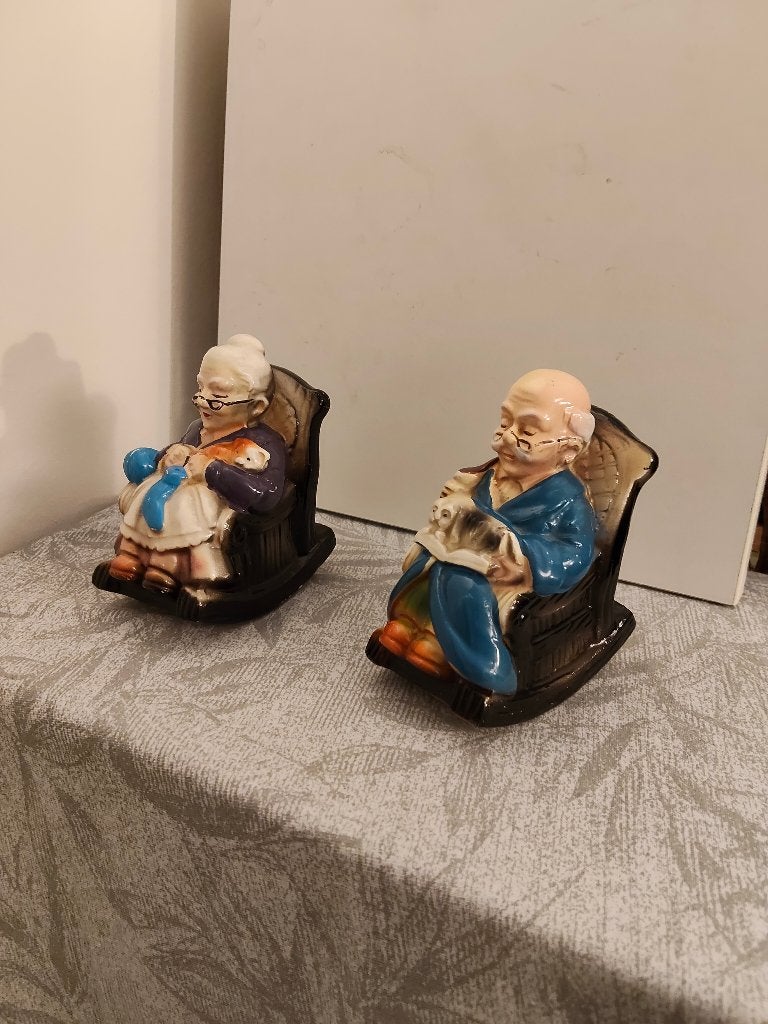 Vintage spaarpotten opa en oma, Ophalen of Verzenden, Gebruikt