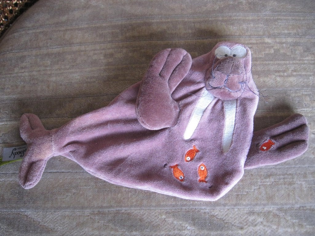 Walrus knuffeldoekje lapje Jellycoe Belgie 3 euro, Ophalen of Verzenden, Zo goed als nieuw, Overige typen
