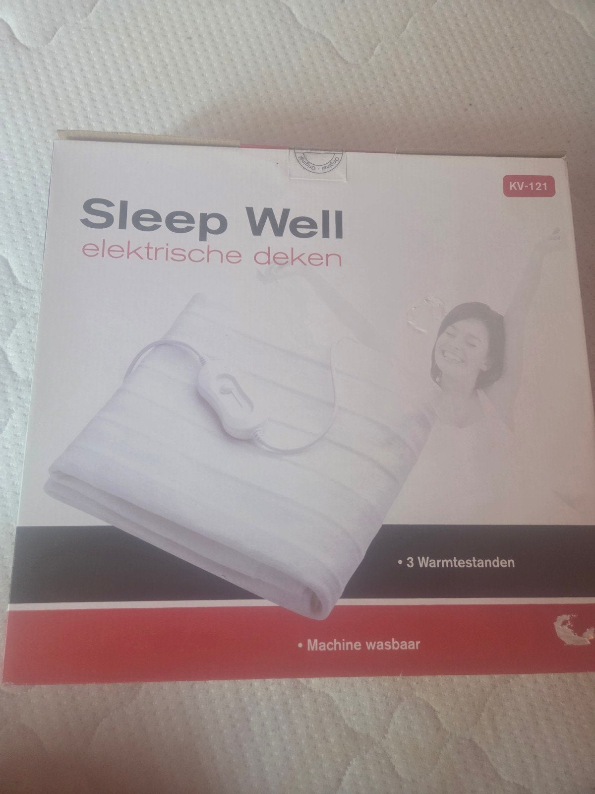 Sleep Well elektrische deken - 3 warmtestanden, wasbaar, Overige merken, Jongetje of Meisje, Wit, Eenpersoonsbed