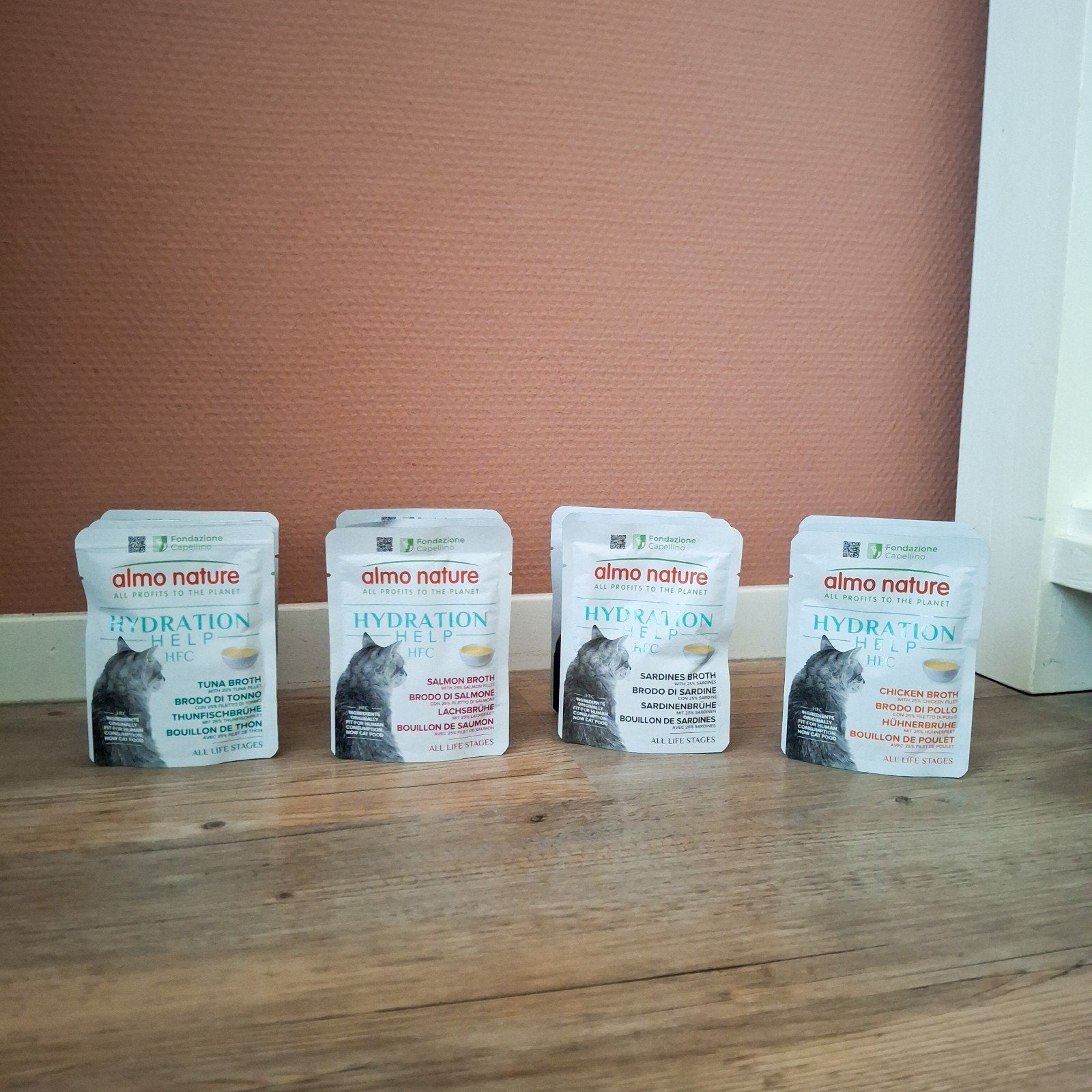 Almo Nature Hydration Help Bundel Kat – 12 Zakjes – 4 Smaken, Verzenden, Kat