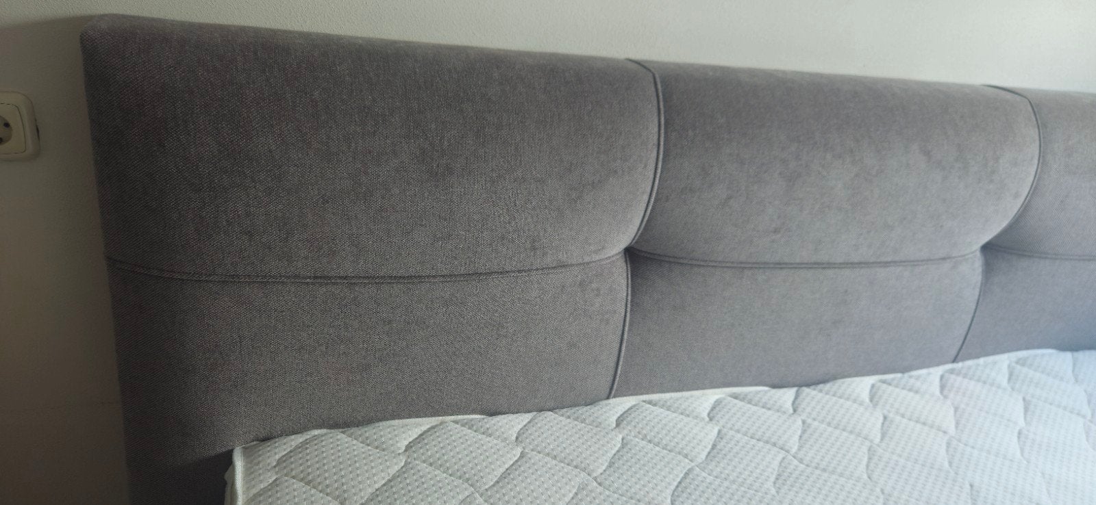 ZGAN boxspring 180x200 incl. topper en dekbed, Ophalen, Tweepersoons, Zo goed als nieuw, 180 cm