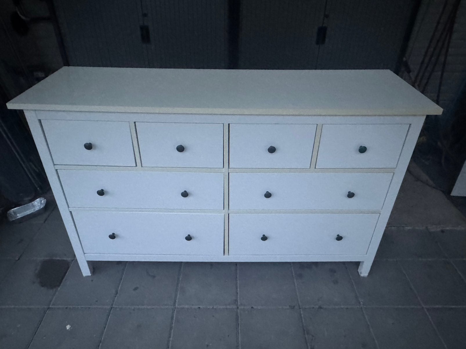 HEMNES Ladekast 8 lades, Ophalen, 5 laden of meer, Zo goed als nieuw, Minder dan 100 cm