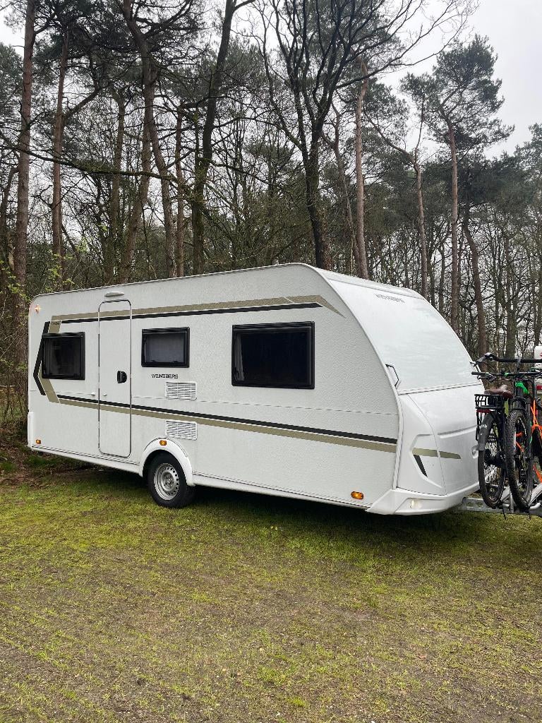 Weinsberg CaraOne 480 uit 2022 incl. voortent & fietsdrager, Overige merken, Particulier, 2 aparte bedden, 5 tot 6 meter