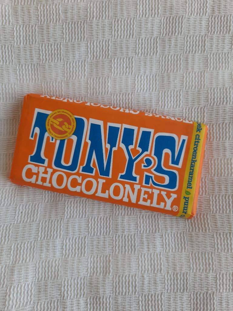 Tony's Chocolonely dark lemon caramel, Verzamelen, Ophalen of Verzenden, Nieuw