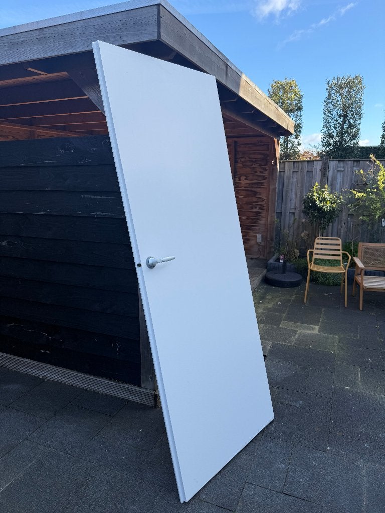 8x witte opdekdeur afgelakt ca 231 x 88 cm, 1x  231 x 73 cm, Ophalen, 80 tot 100 cm, 215 cm of meer, Binnendeur