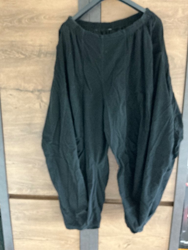 Fijne rib ballonbroek, Kleding | Dames, Verzenden, Gedragen, Zwart, Broek of Spijkerbroek