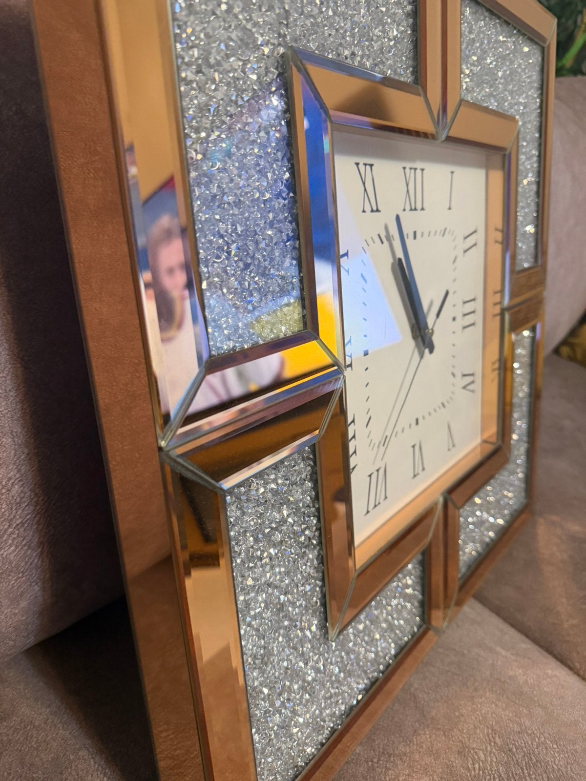 wandklok, Huis en Inrichting, Woonaccessoires | Spiegels, Rond, Ophalen of Verzenden, Zo goed als nieuw, Minder dan 100 cm
