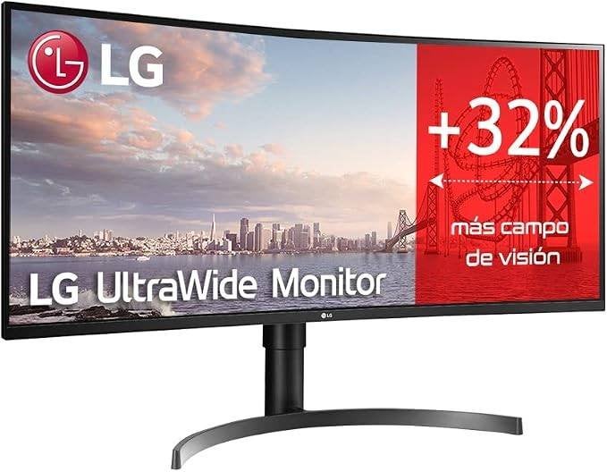 LG UltraWide Curved Monitor 35 inch LG 35WN65C - ZGAN, IPS, Curved, Zo goed als nieuw, DisplayPort