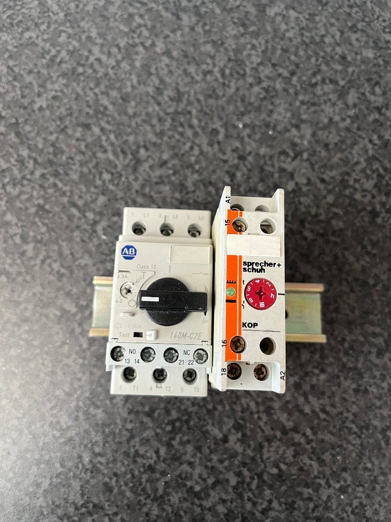 Allen-Bradley 140M-C2E-B63 motorschakelaar + tijdrelais, Ophalen of Verzenden, Gebruikt