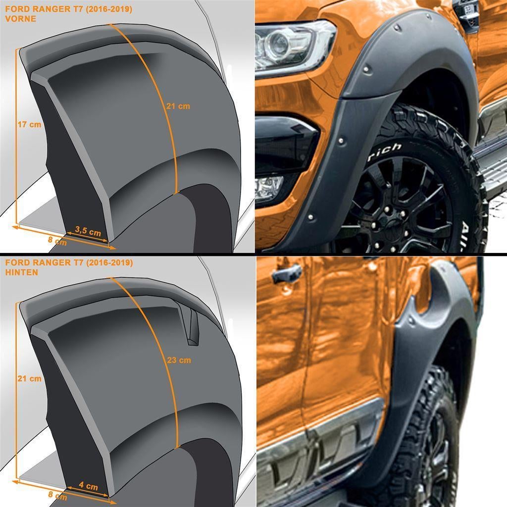 Spatbord Verbreders Wide Fender Flares Voor Ford Ranger T7, Auto diversen, Verzenden, Automotive Parts, A.parts@hotmail.nl, Trasmolenlaan 12 3447 GZ Woerden
