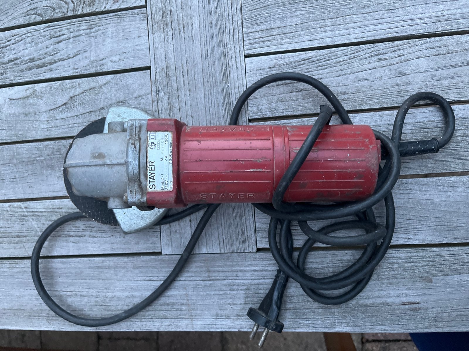 Stayer haakse slijper 400W - Model Z/1, Verzenden, Gebruikt, Minder dan 600 watt, Overige typen
