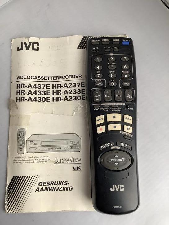 🔥 JVC videorecorder afstandsbediening 🔥, Ophalen of Verzenden, Gebruikt, Origineel, Vhs
