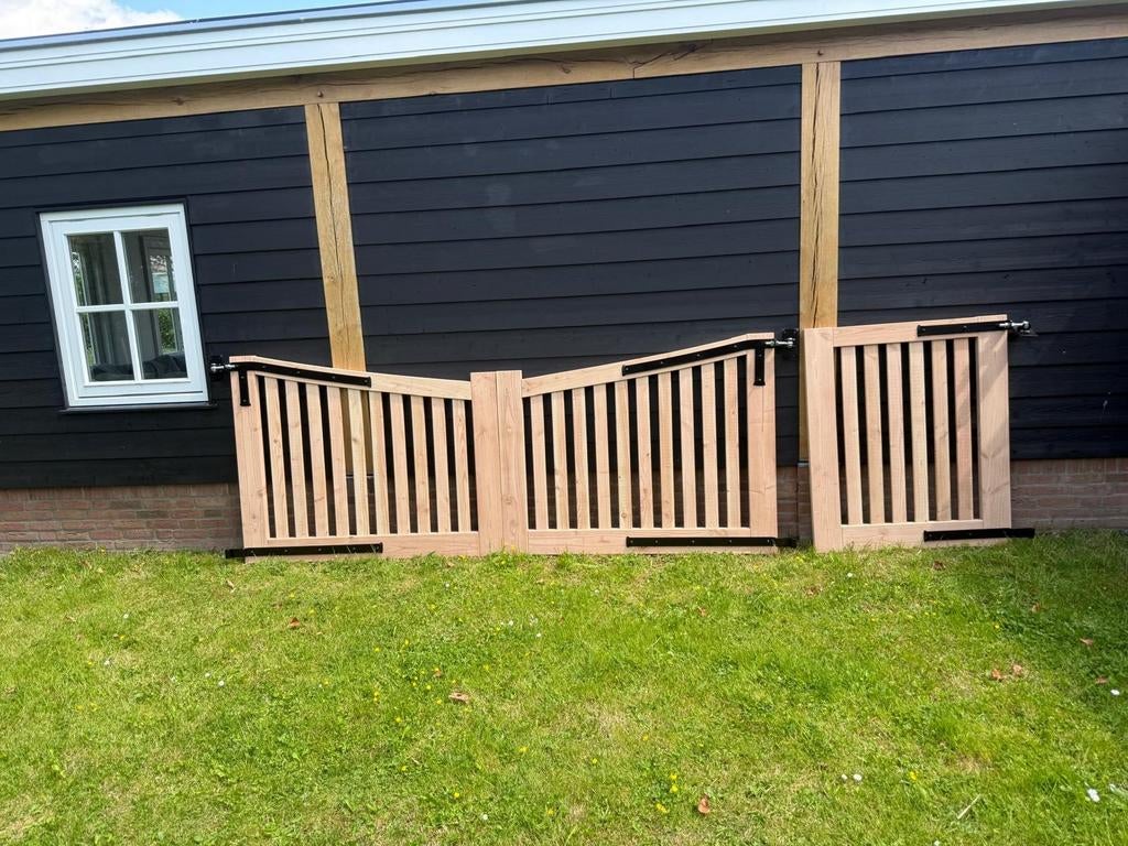 Dael toegangspoort hout- maatwerk mogelijk, Nieuw, Ophalen of Verzenden, 150 tot 200 cm, Hout
