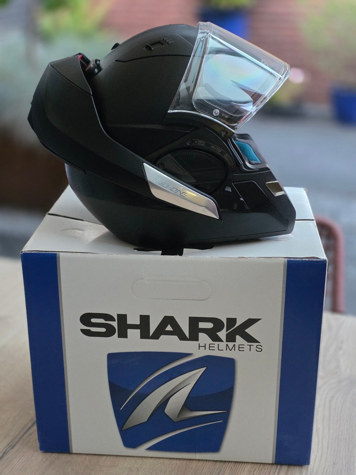 Shark Evo One Systeemhelm - Mat Zwart maat M, M, Systeemhelm, Shark, Ophalen of Verzenden