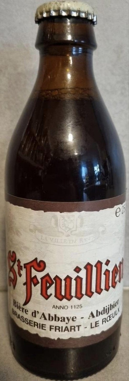 St. Feuillien Abdijbier, 25cl, '78–'82, Friart, Le Rœulx, Ophalen of Verzenden, Zo goed als nieuw, Flesje(s), Overige merken