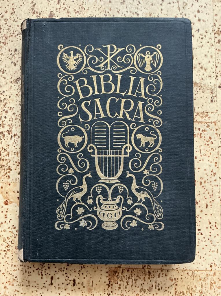 Biblia Sacra platenbijbel, Ophalen of Verzenden, Gelezen
