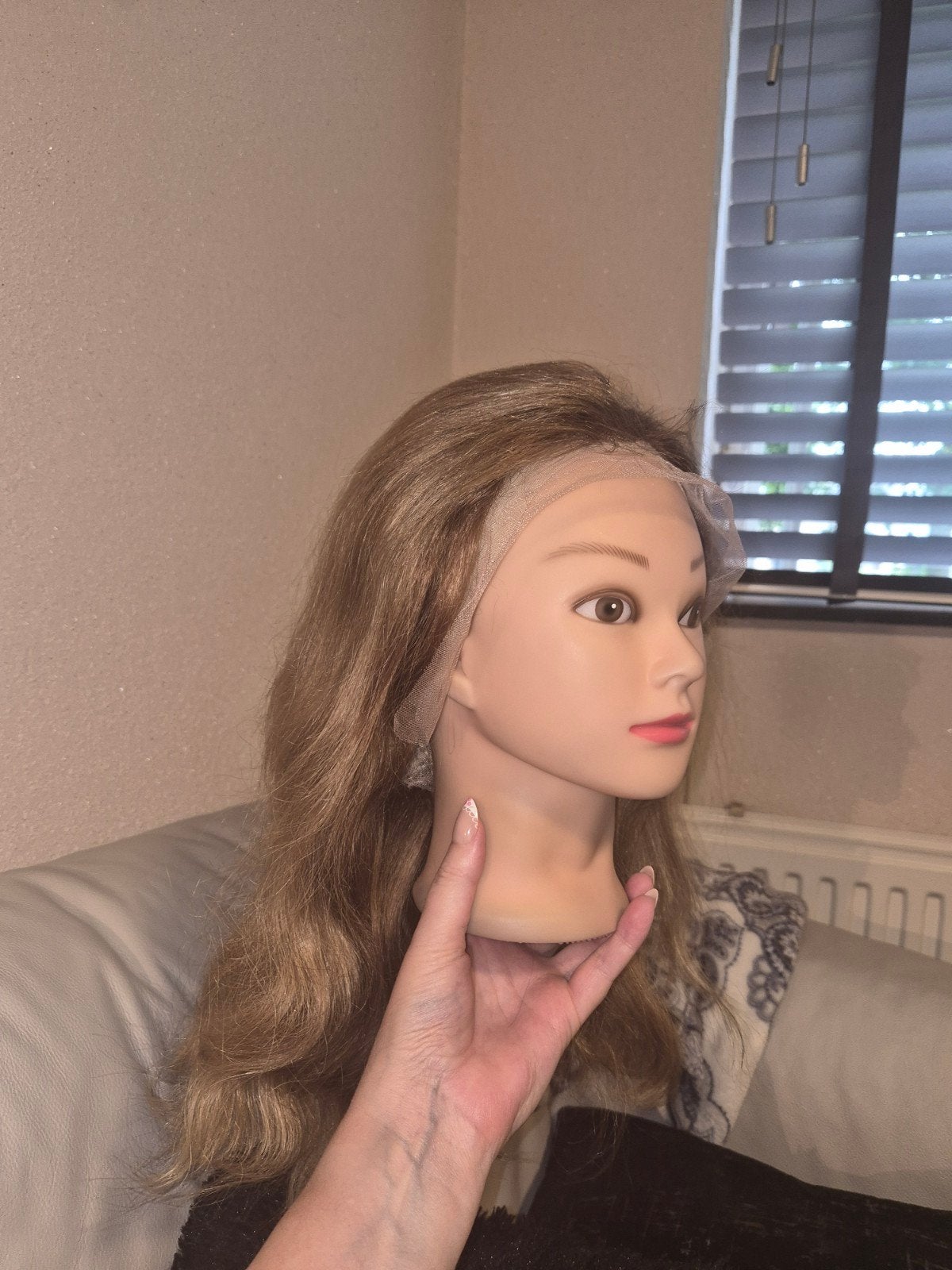 haarwerk nieuw goudblond echt haar, Ophalen of Verzenden, Nieuw, Pruik of Haarverlenging