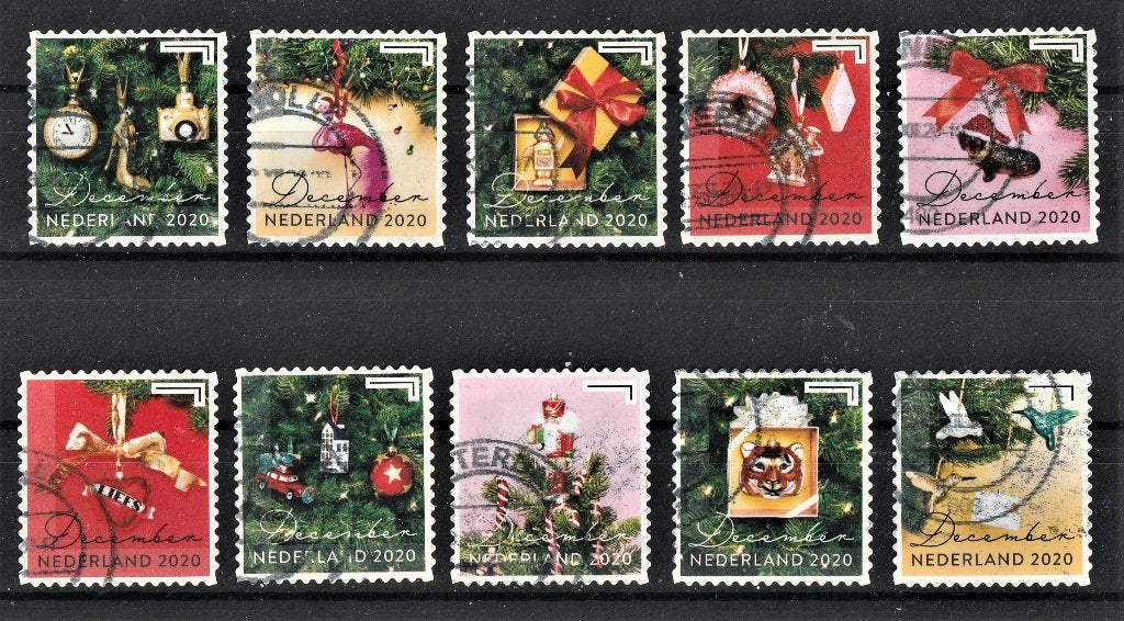 19 De --serie Decemberzegels 2020, Verzenden, Na 1940, Gestempeld