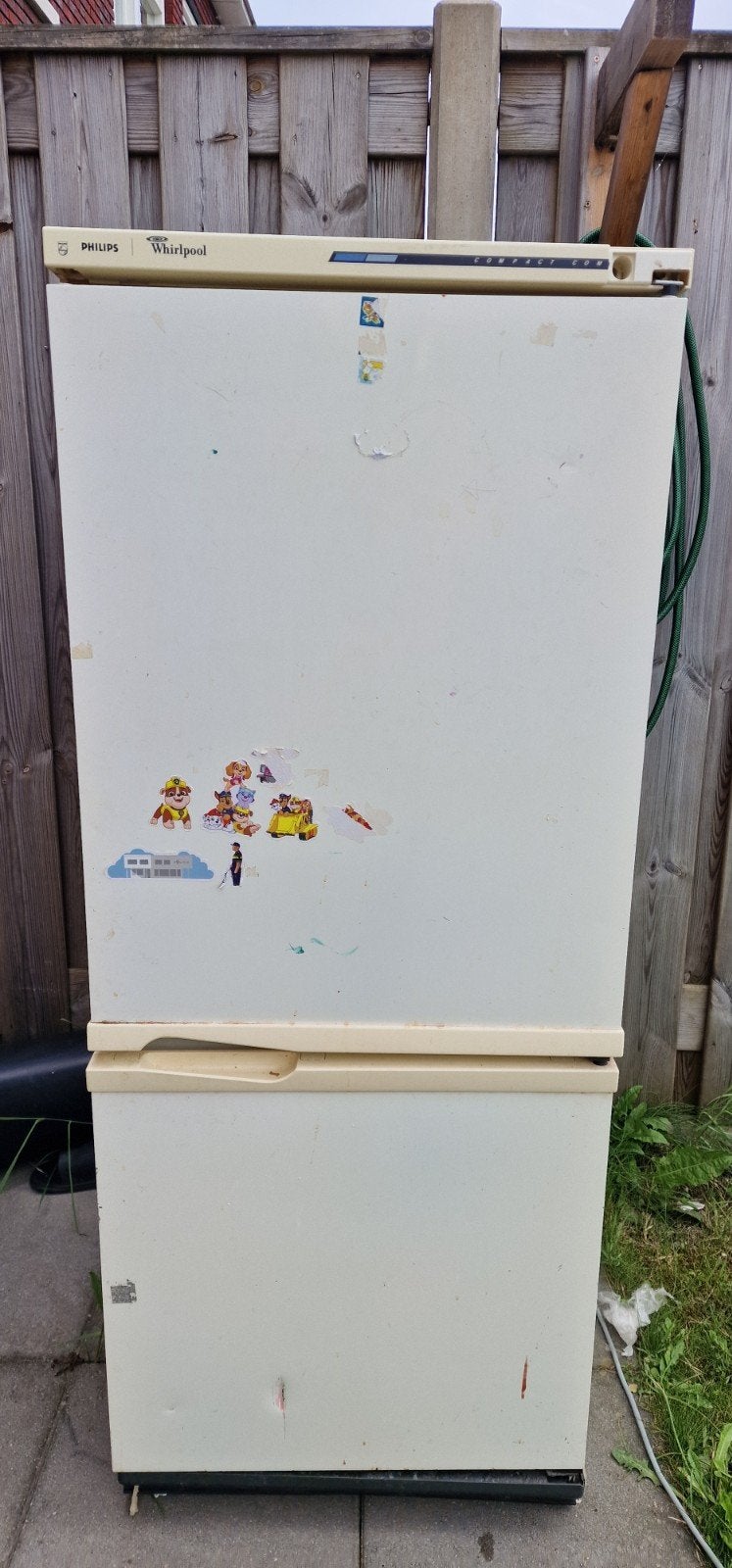 Philips Whirlpool Koel-vriescombinatie - Gebruikt Gratis, Ophalen, 150 tot 200 liter, Gebruikt, 60 cm of meer