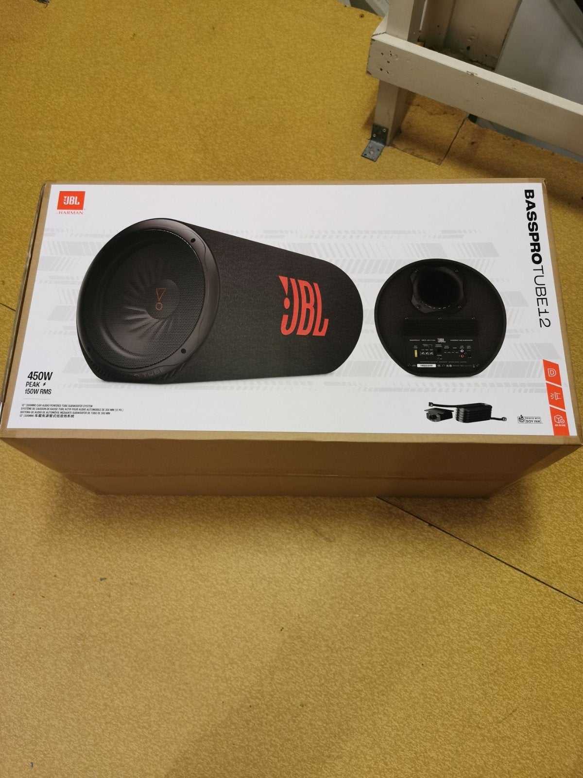 JBL BassPro Tube 12 inch actieve subwoofer 450W, Ophalen, Zo goed als nieuw