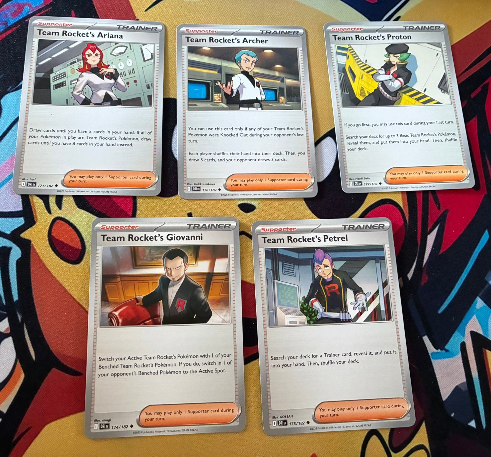 5x Team Rocket Trainer kaarten – Destined Rivals, Ophalen of Verzenden, Zo goed als nieuw