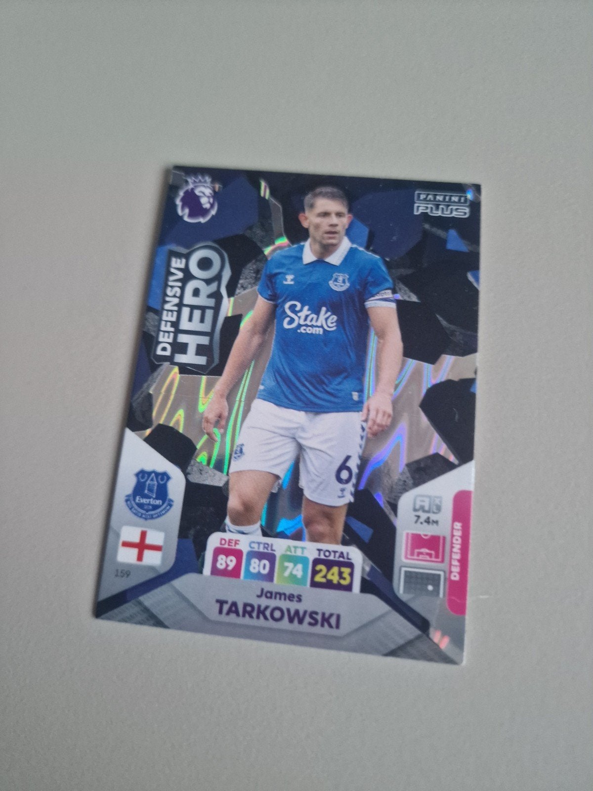 Panini Adrenalyn XL Premier League 2024 James Tarkowski, Ophalen, Zo goed als nieuw, Buitenlandse clubs, Spelerskaart