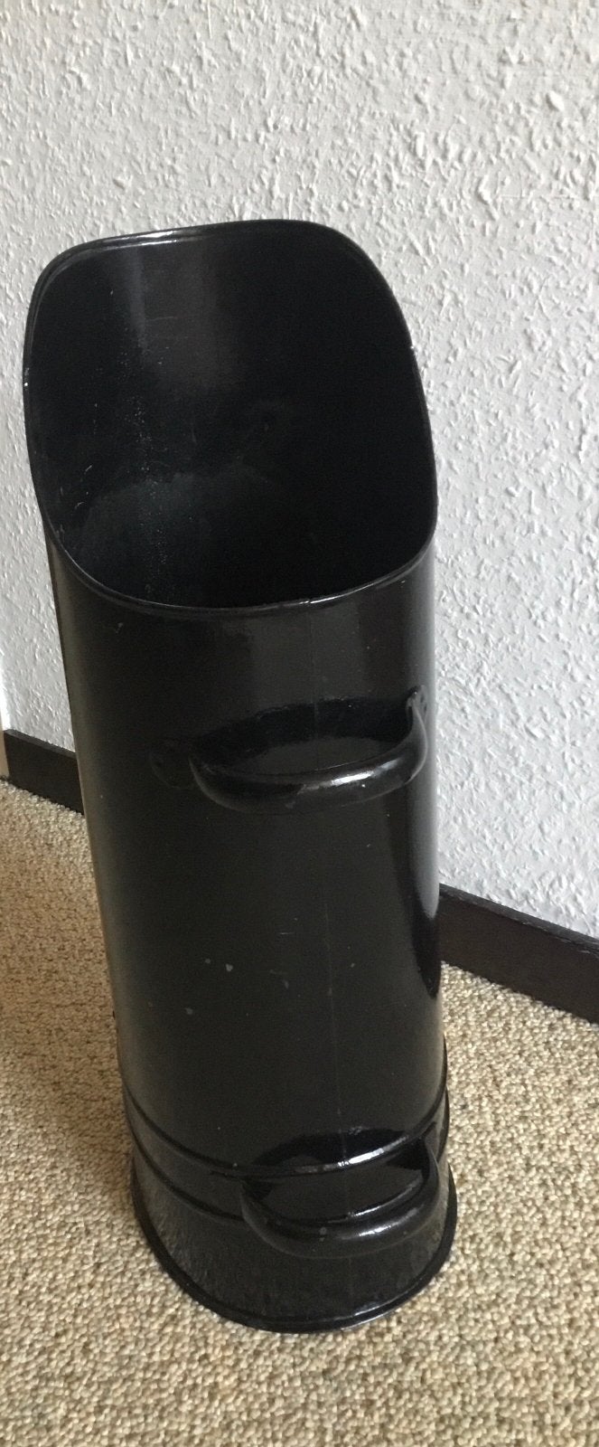 Zwarte kolenkit / haardemmer, Antiek en Kunst, Antiek | Emaille, Ophalen of Verzenden