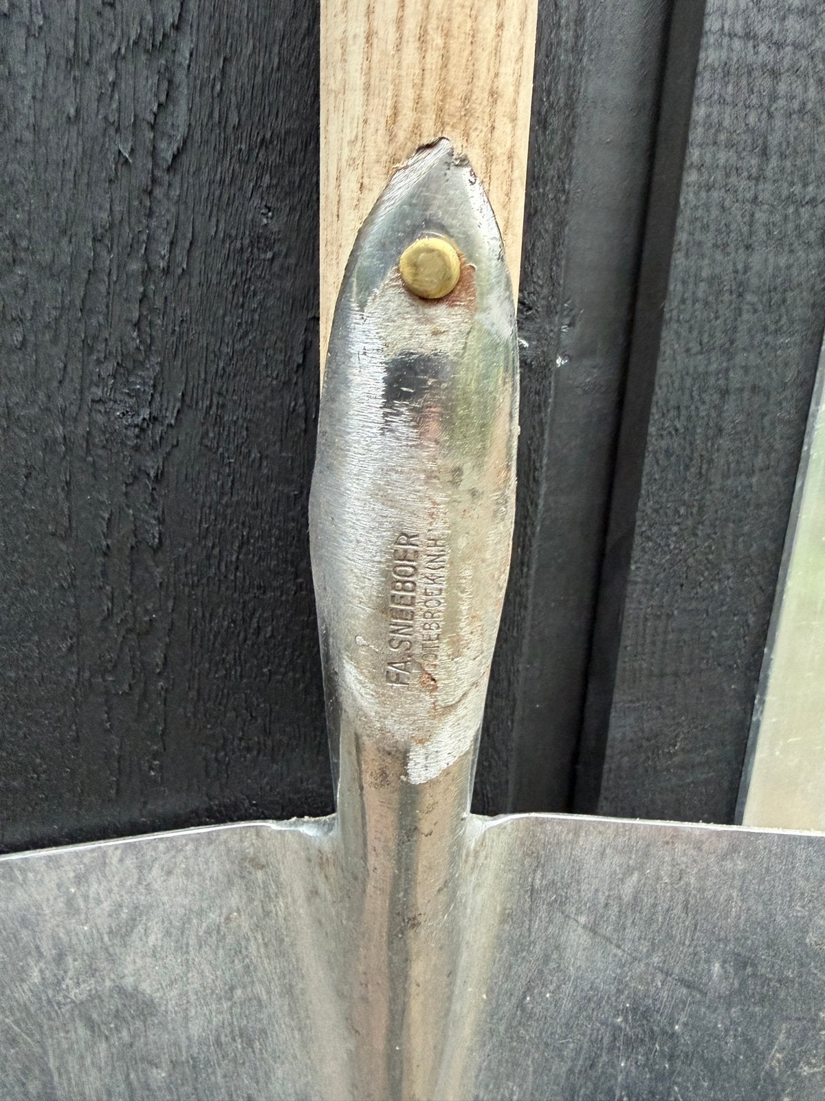 Sneeboer aardappelriekje met originele steel, Tuin en Terras, Ophalen of Verzenden, Zo goed als nieuw, Vork